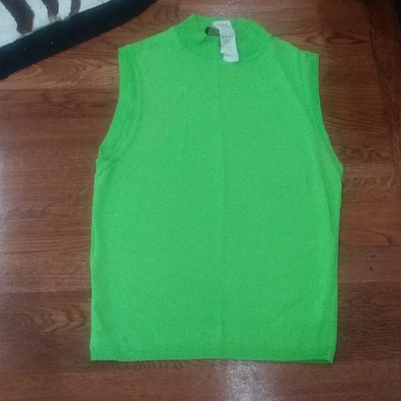 Gianni Versace lime color top - Picture 1 of 6